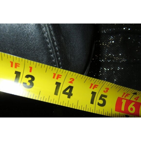 Coach Vintage Legacy 9218 Classic Black Perforated Leather Hobo Satchel Handbag - Picture 11 of 12